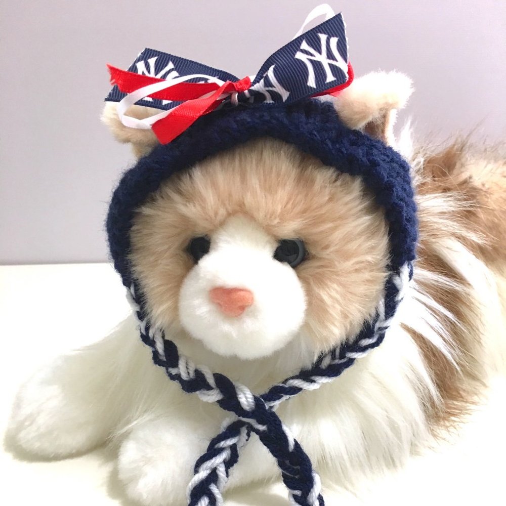 New York YANKEES Baseball Handmade Cat Hat *NEW*